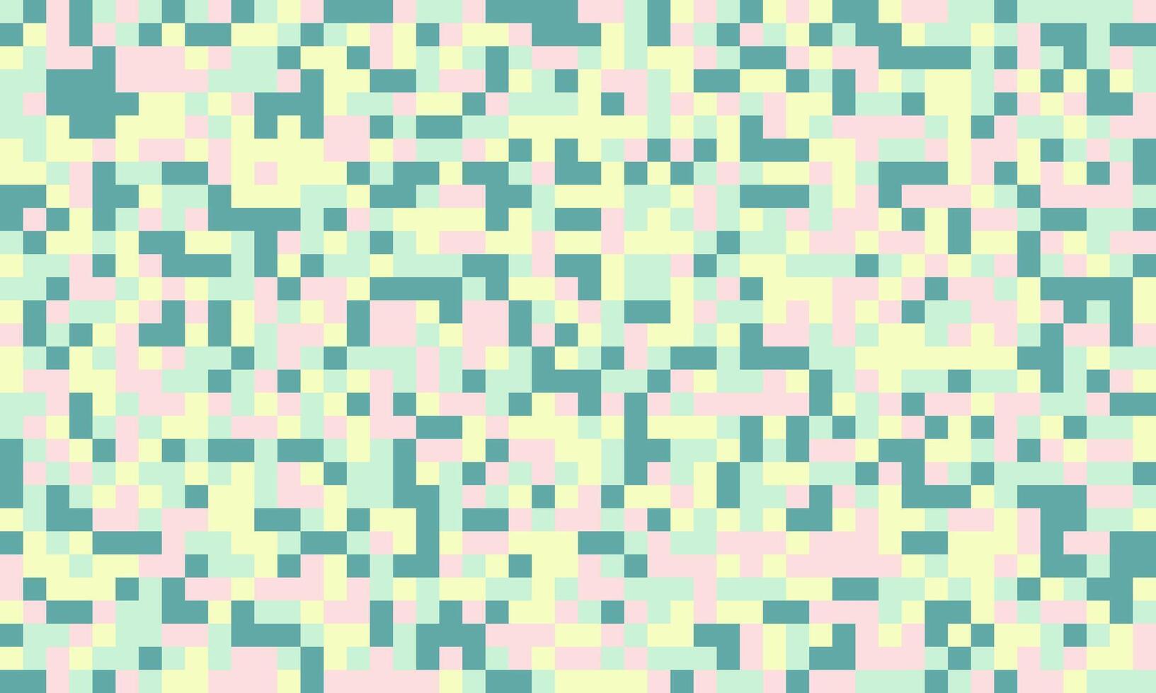 Abstract pixel art background. Soft pastel colors create a calming, digital mosaic texture. Ideal for websites, app design, or as a modern, minimalist pattern. vector