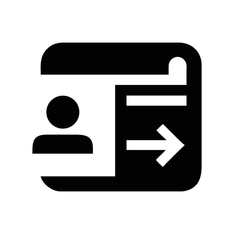 Transfer User Information with a Simple Flat Icon Design vector