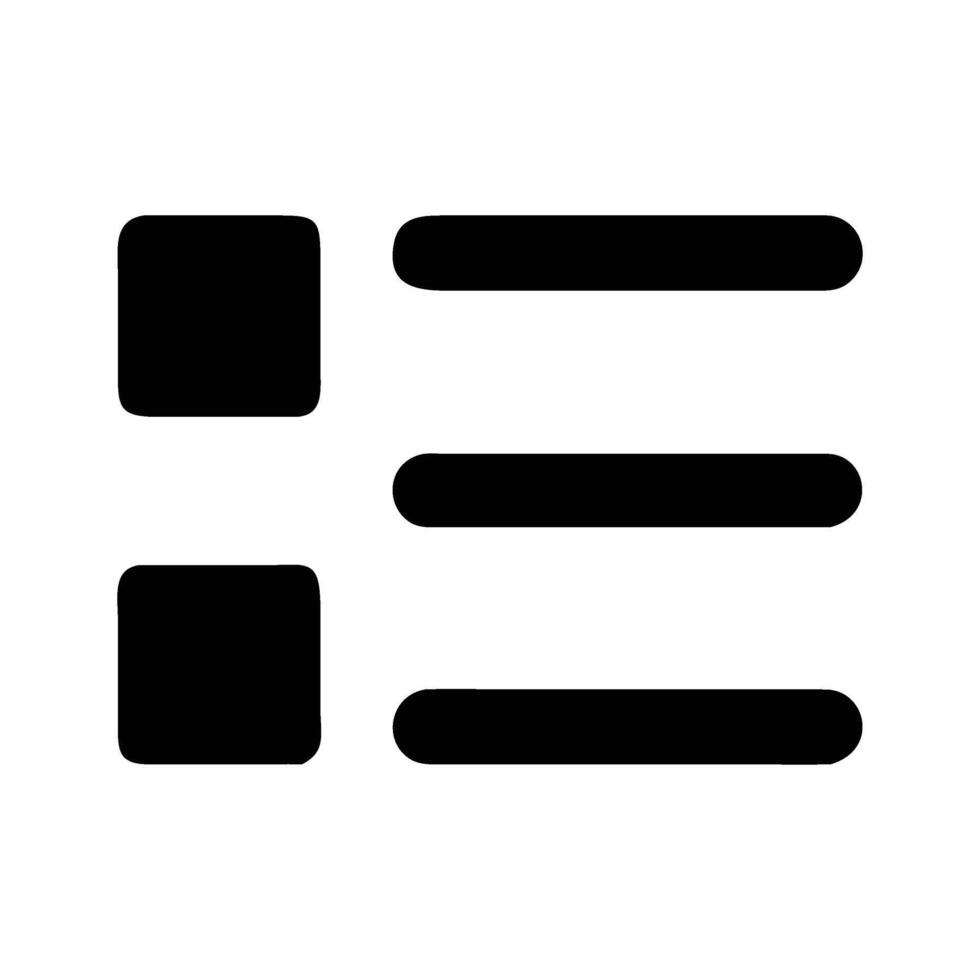 Menu Icon for Application Interface or Website Design Projects vector