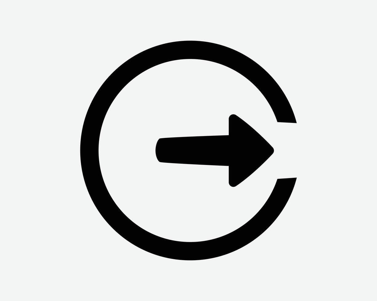 Right Arrow Point Pointing Next Page Cursor Scroll Swipe Pointer Direction Navigation Button Circle Icon Sign Symbol Black White Illustration Graphic vector