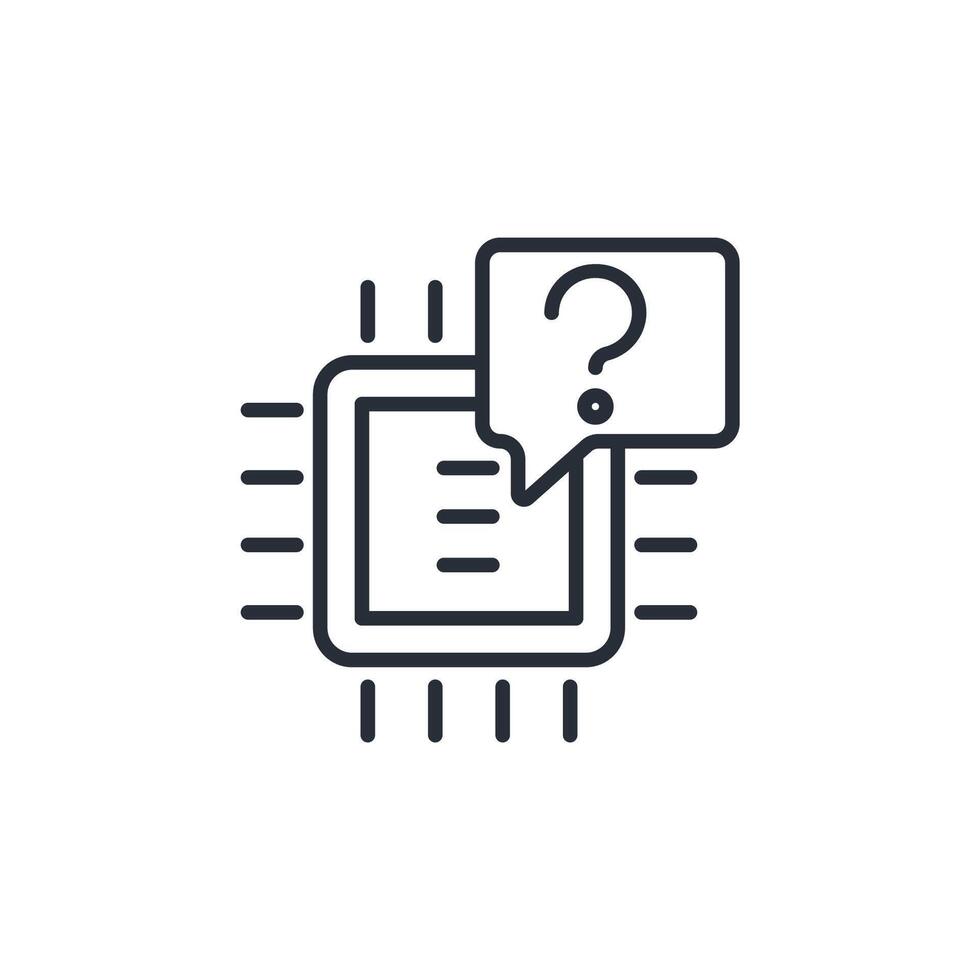 explicable ai línea íconos estilo vector