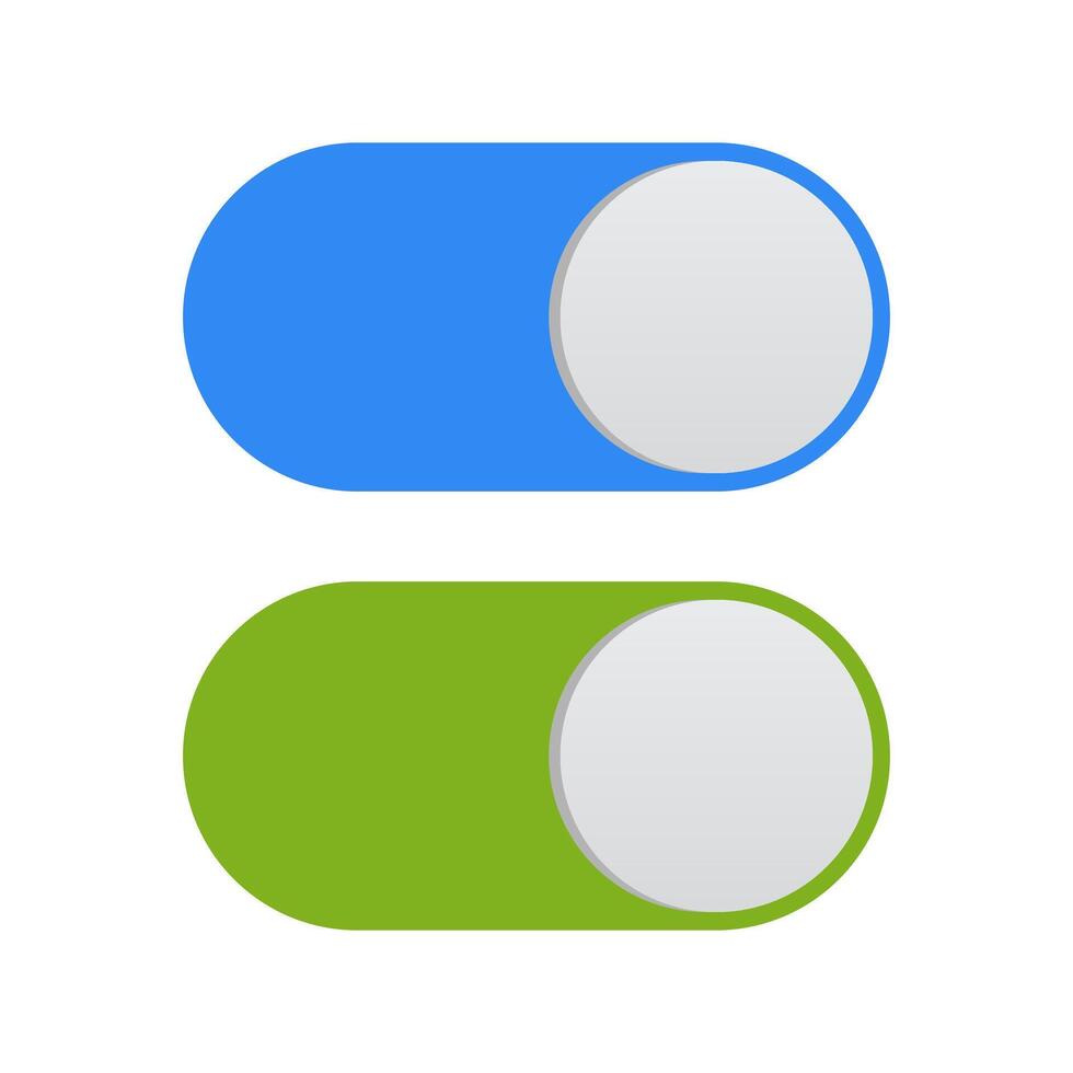 Radio Button Icons Set Flat, Line Filled Styles for UI and Web Forms vector