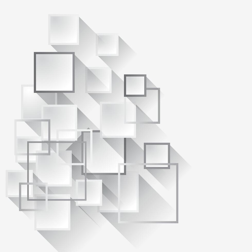 Abstract Geometric Shape Square Shape With Shadow Background Design. vector