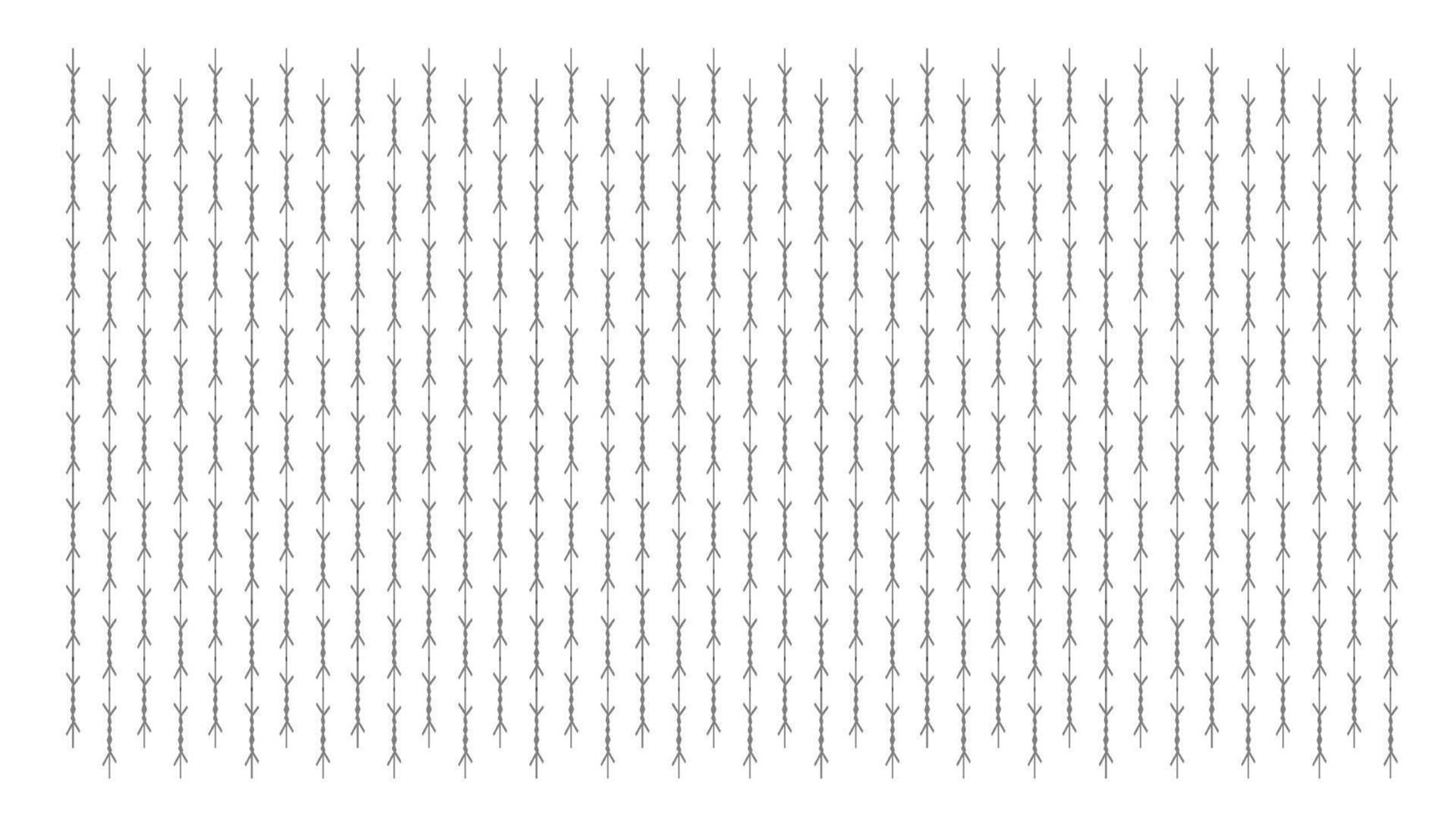 The arrangement features numerous gray branches aligned in a precise grid pattern, creating a repetitive and minimalist aesthetic. The simple design emphasizes symmetry and structure vector