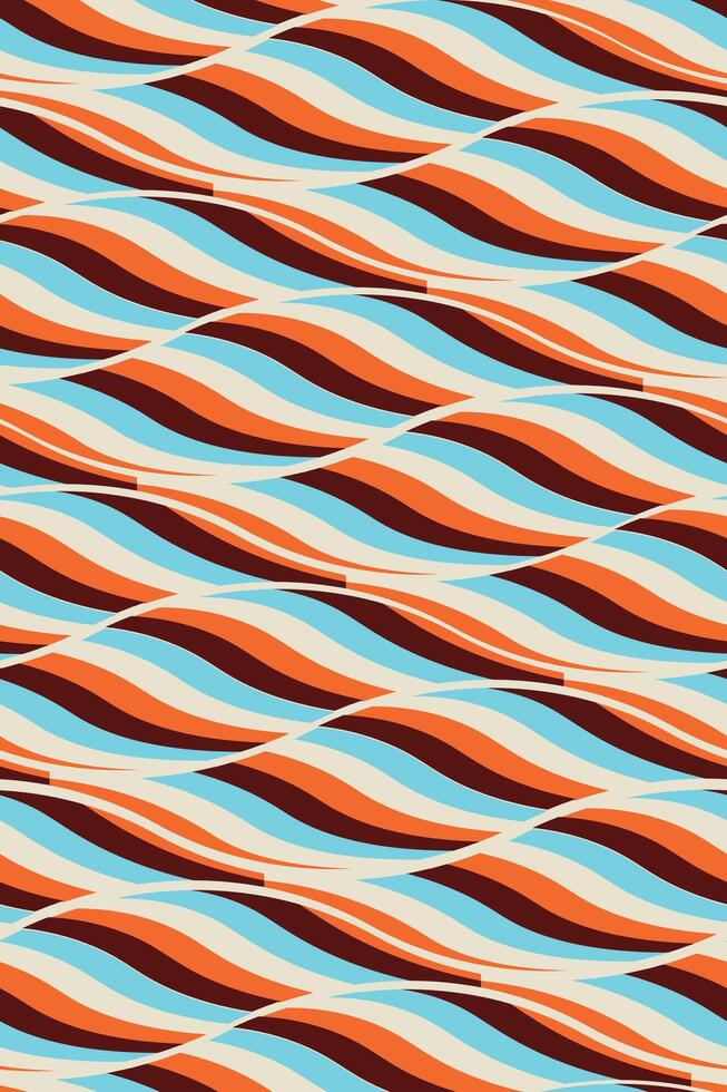Abstract pattern background, with retro color vector
