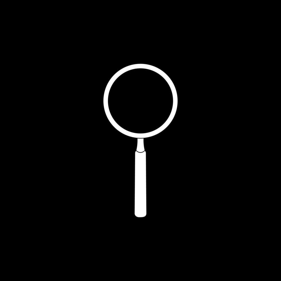 Silhouette of the Magnifier, Magnifying Glass, can use for Pictogram, Apps, Website, Logo Gram, Button, Icon-Symbol, or Graphic Design Element. Flat, Size and Color Editable vector