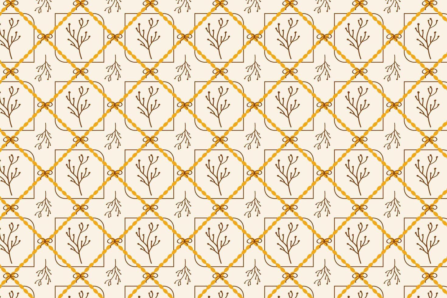 The Autumn Icons pattern is a multipurpose design for branding, textiles and autumn decor. Stylized images of berries, trees and leaves arranged in a neat grid. A versatile pattern for eco branding vector