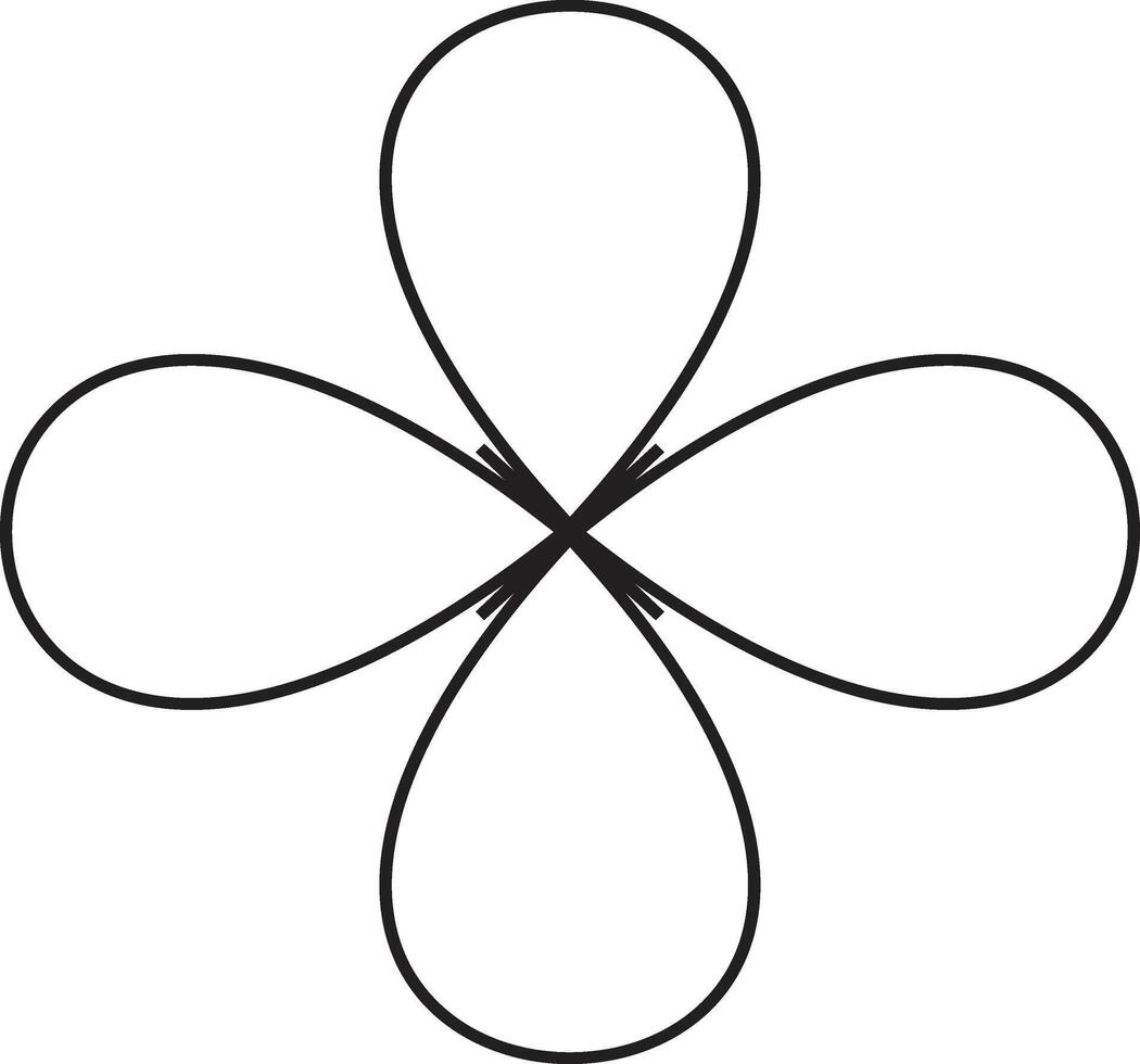 Abstract geometric shapes and lines in a vibrant color palette with silhouette effect vector