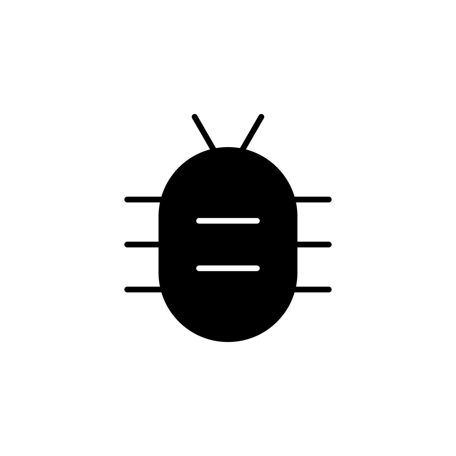 Bug Notification Solid Icon for Smart Device 68795978 Vector Art at ...