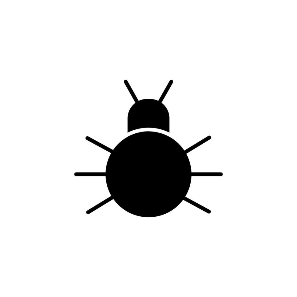 Bug Tracking Solid Icon for Web Dashboard vector