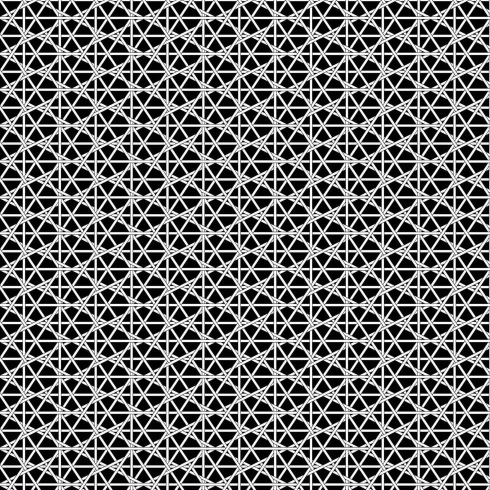 White Diagonal Caning Lattice Pattern on Black Background vector