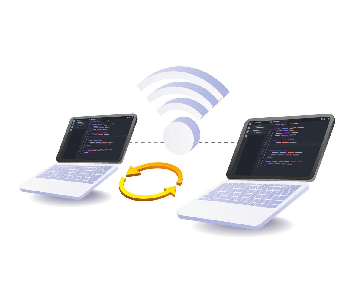 IT network internet computer programmer vector