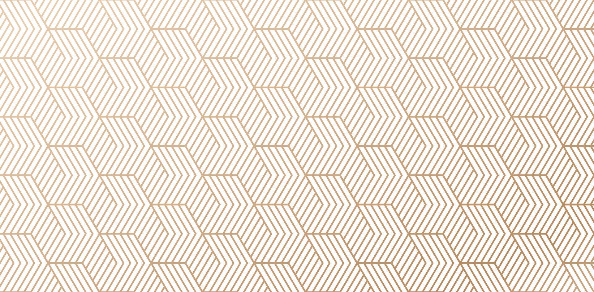 Seamless geometric hexagonal pattern Abstract lines lattice golden colors isolated white backgrounds for knitted textile material, fabric, covering book, wrapping papers, greeting cards and Invitation vector