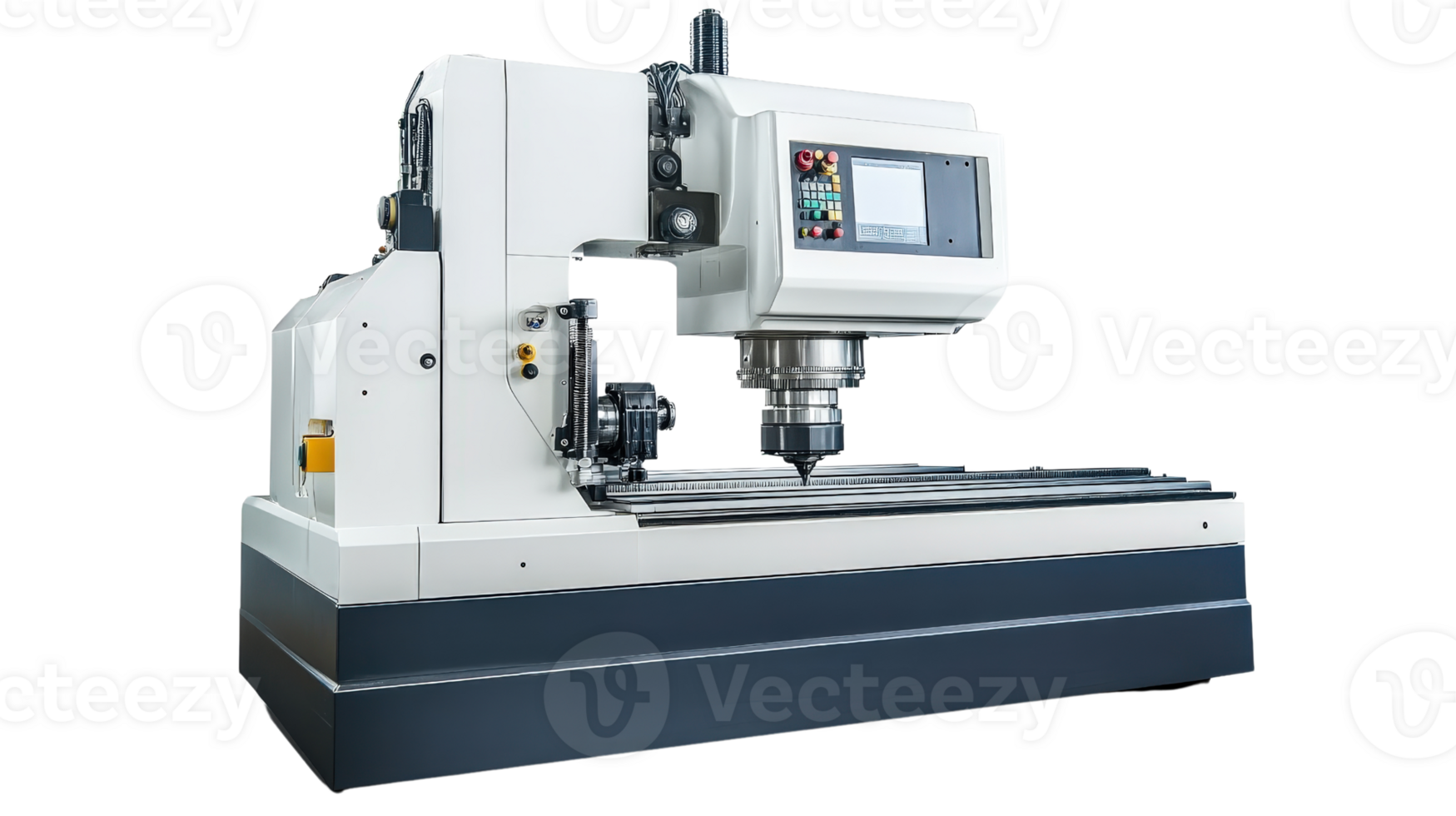 High precision CNC milling machine with advanced control panel and robust design, ideal for various machining tasks in industrial settings png