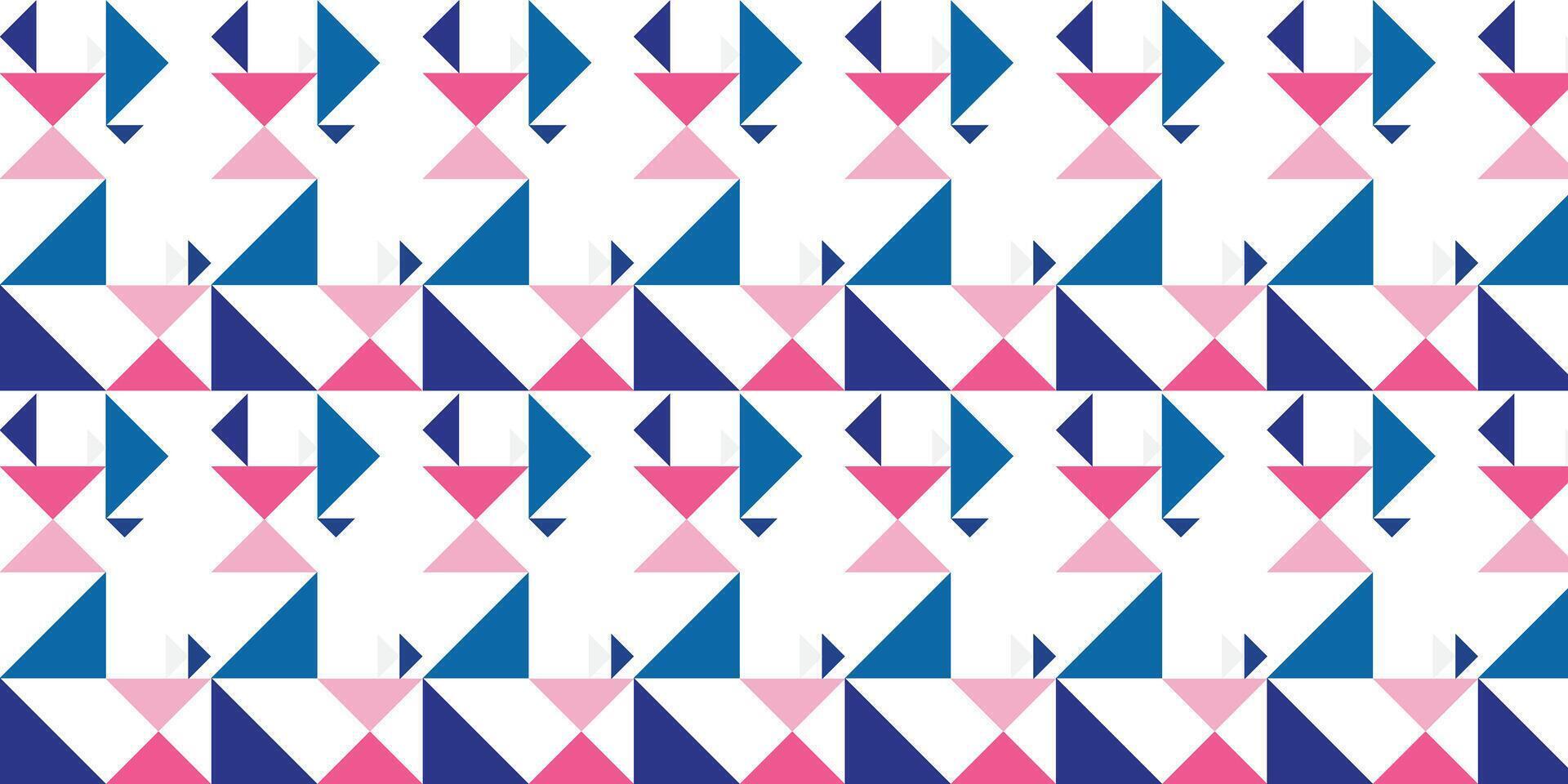 A repeating pattern consisting of triangular geometric shapes. vector