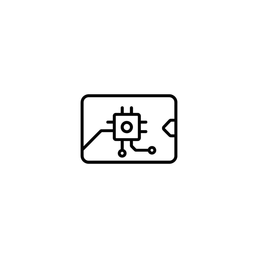 Secure Access Identification Card vector