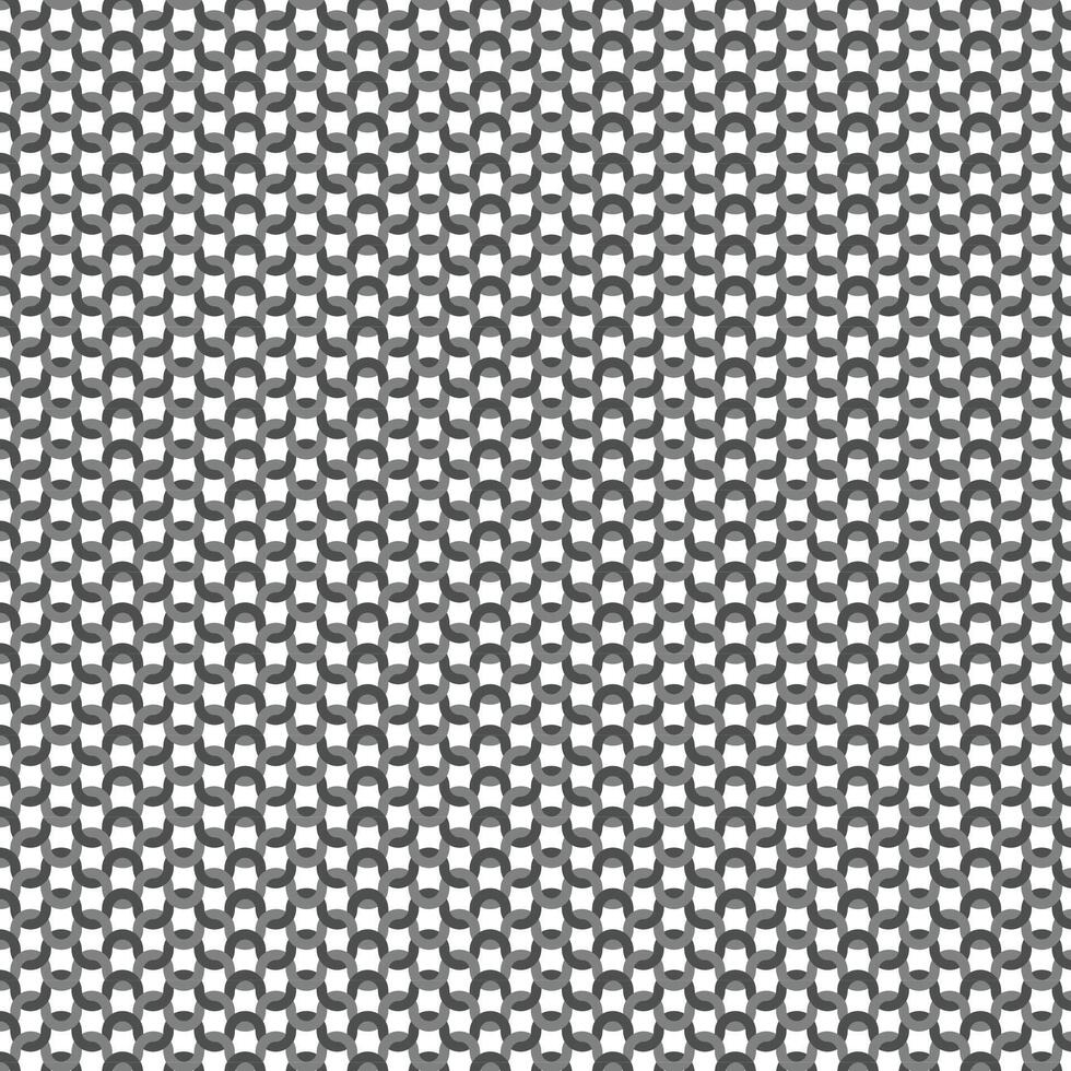 Gray Interlocking Loop Lattice Pattern on White Background vector