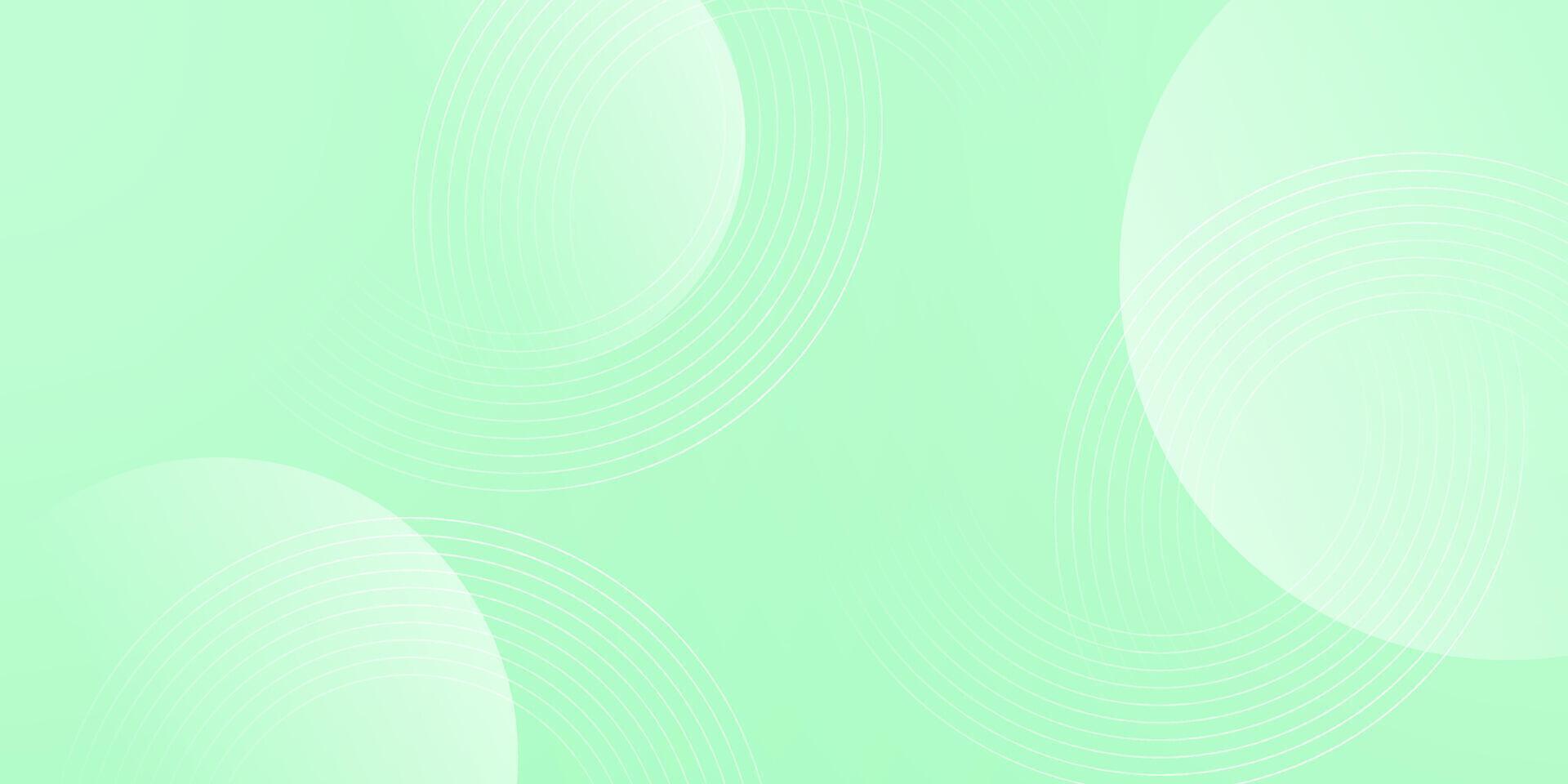 Soft mint green abstract background with minimalist circular wave patterns. Ideal for fresh branding design, eco themes, clean presentations, and modern packaging. vector