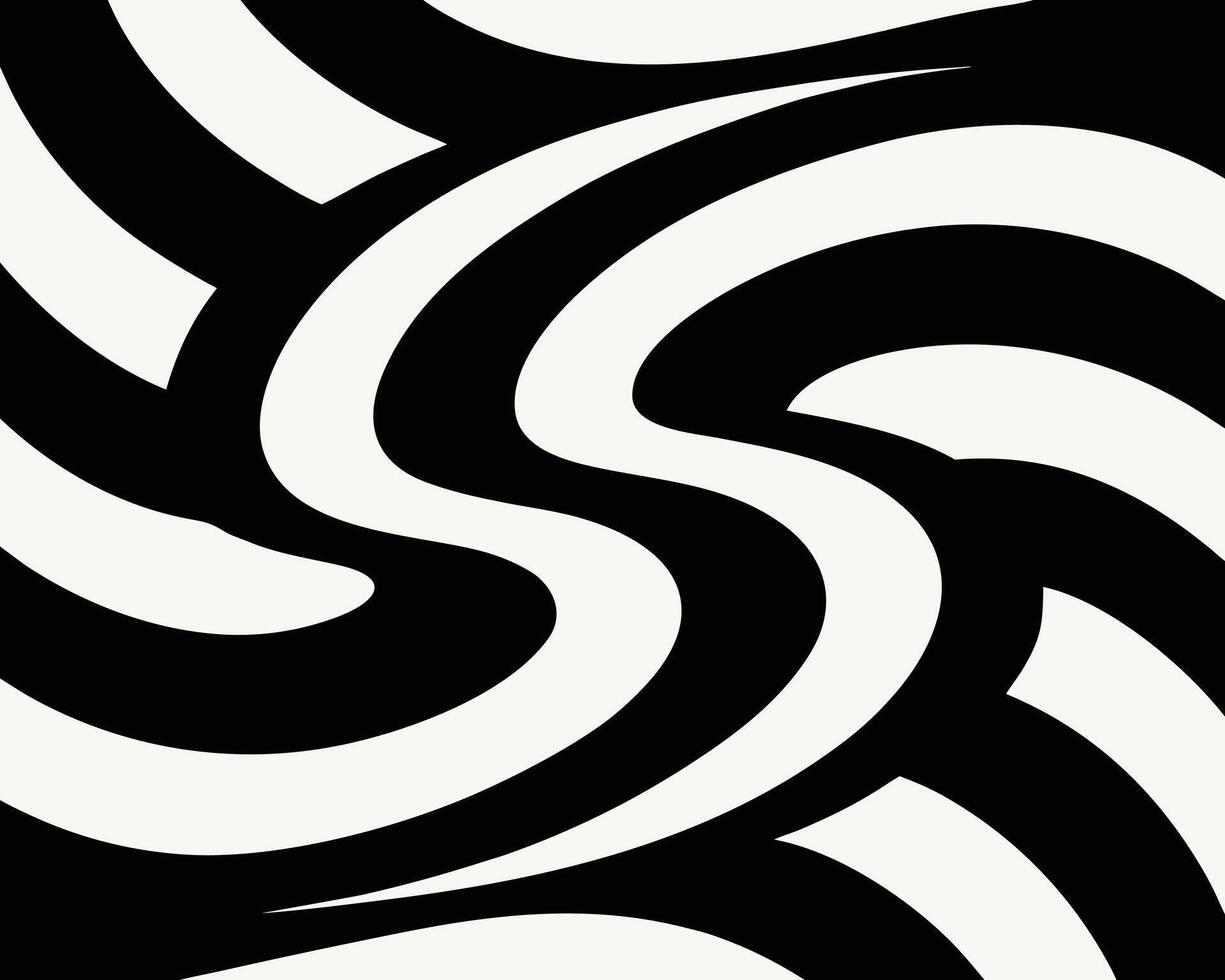 Abstract swirling lines in black and white creating a dynamic and eye-catching optical illusion vector