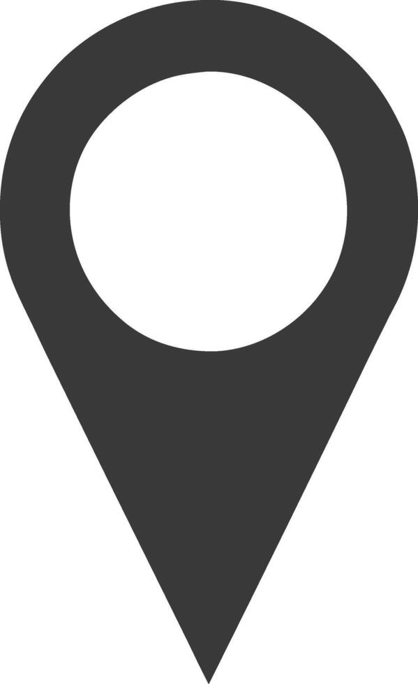 Simple Location Marker Icon for Maps GPS Positioning or Navigation Use vector