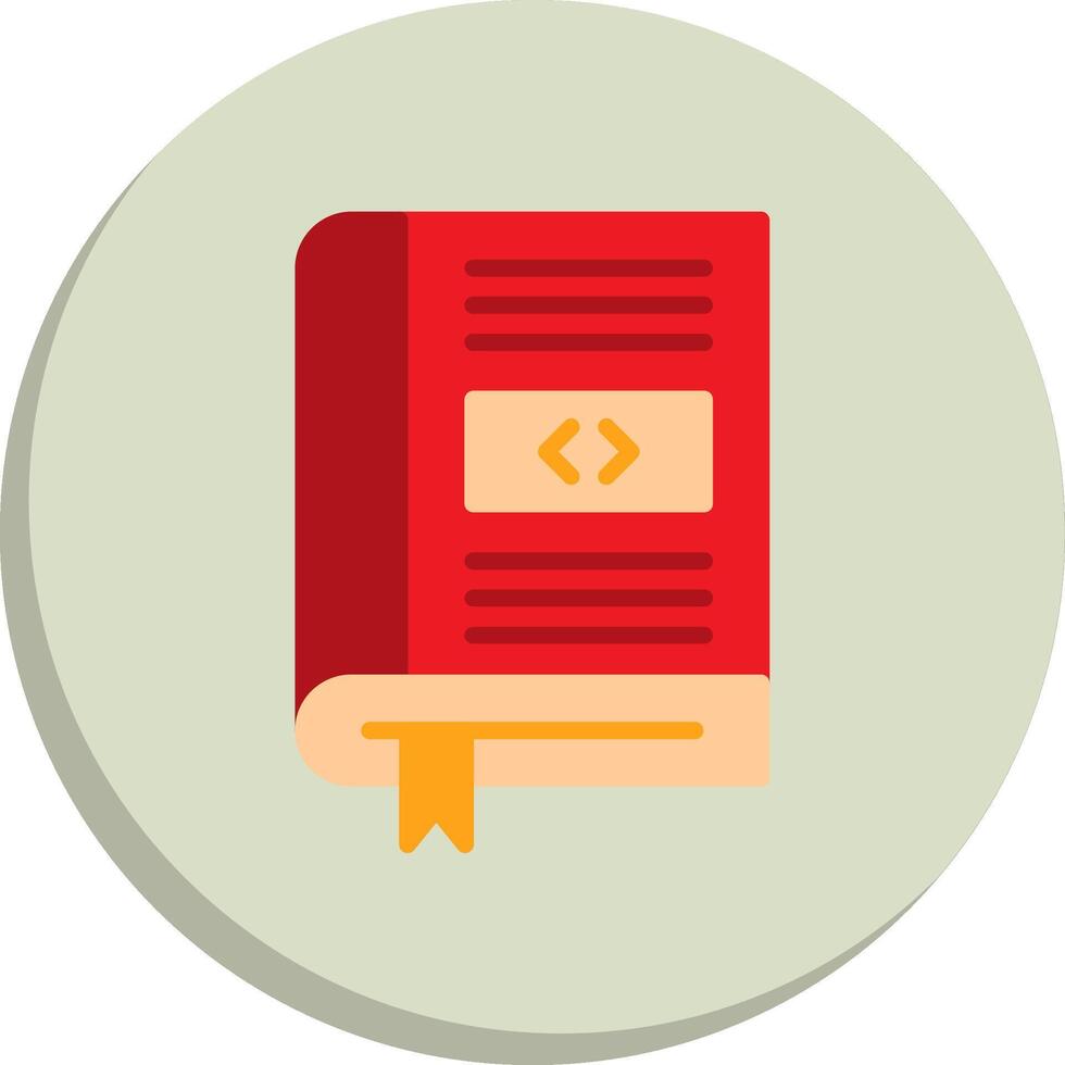 Coding Book 3D Interface Shape Design vector