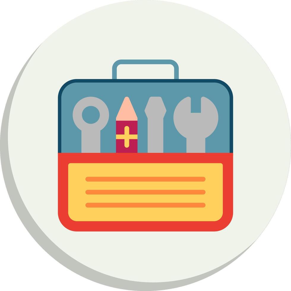 Tool Box Pastel Sketch Mark Digital Tech Element Set vector