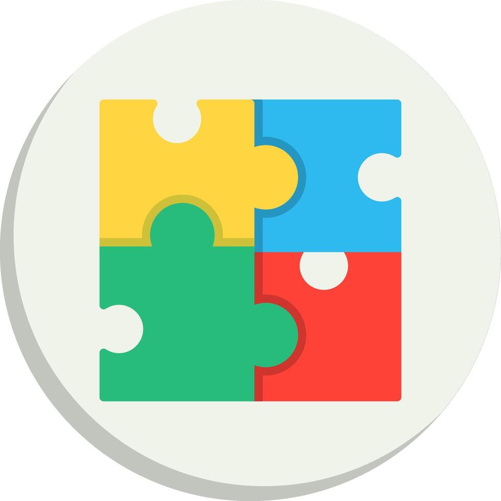 Puzzle Gradient Style Element Pack vector