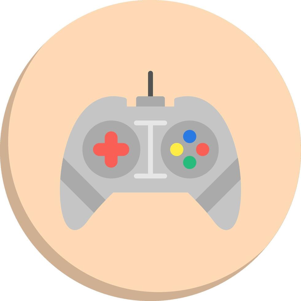 Gamepad Modular Form Color Enhanced Graphic Icons vector