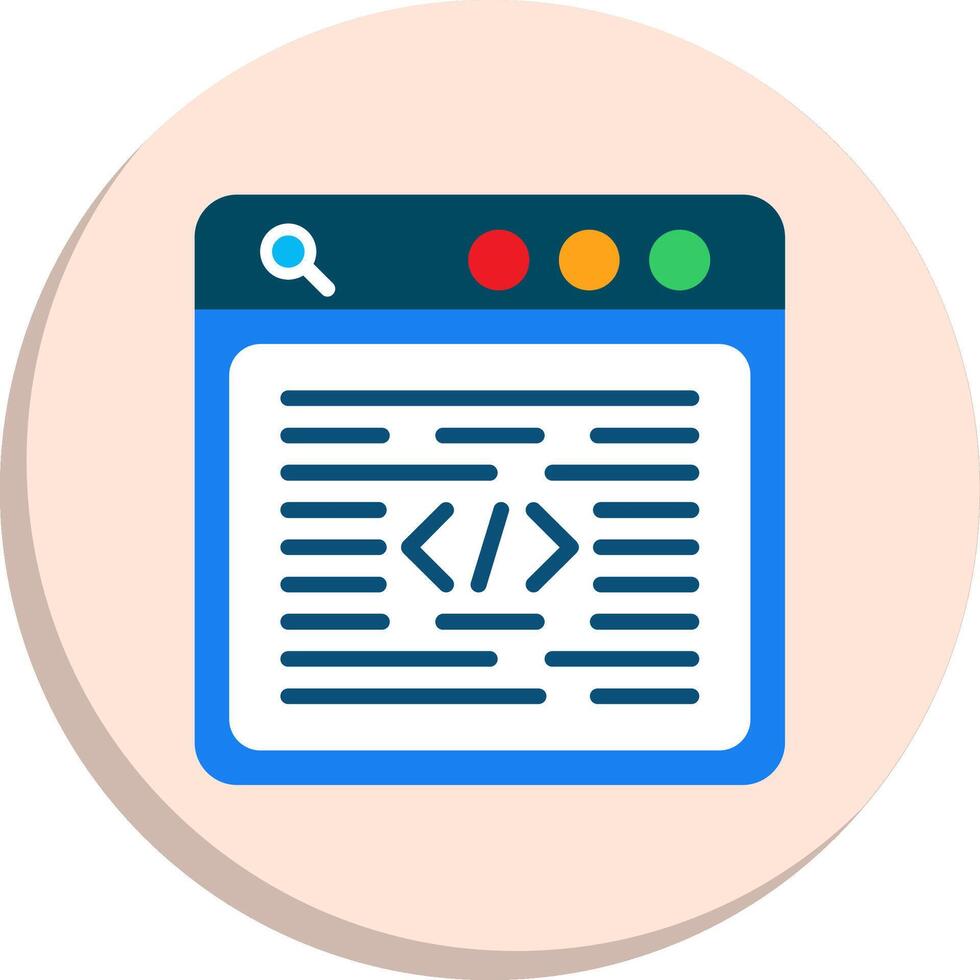 Programming Language Bold Outline Badge Series vector