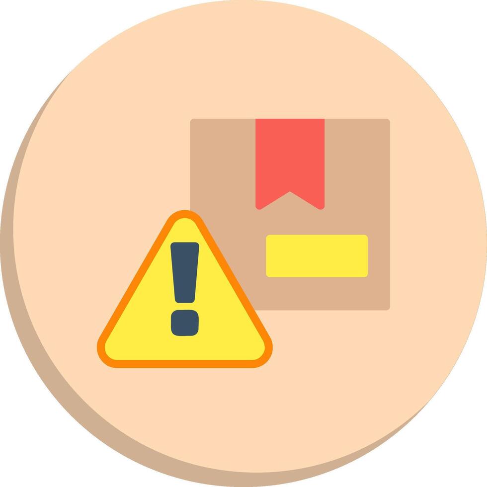 Warning Minimal Art Object Modern Shape Graphic Kit vector