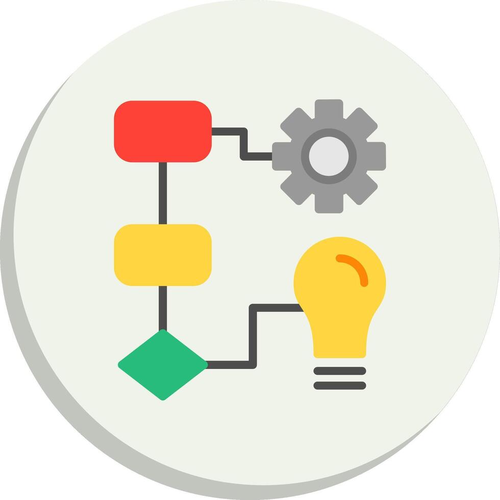 Workflow Color Enhanced Graphic Minimal Graphic Visual Set vector