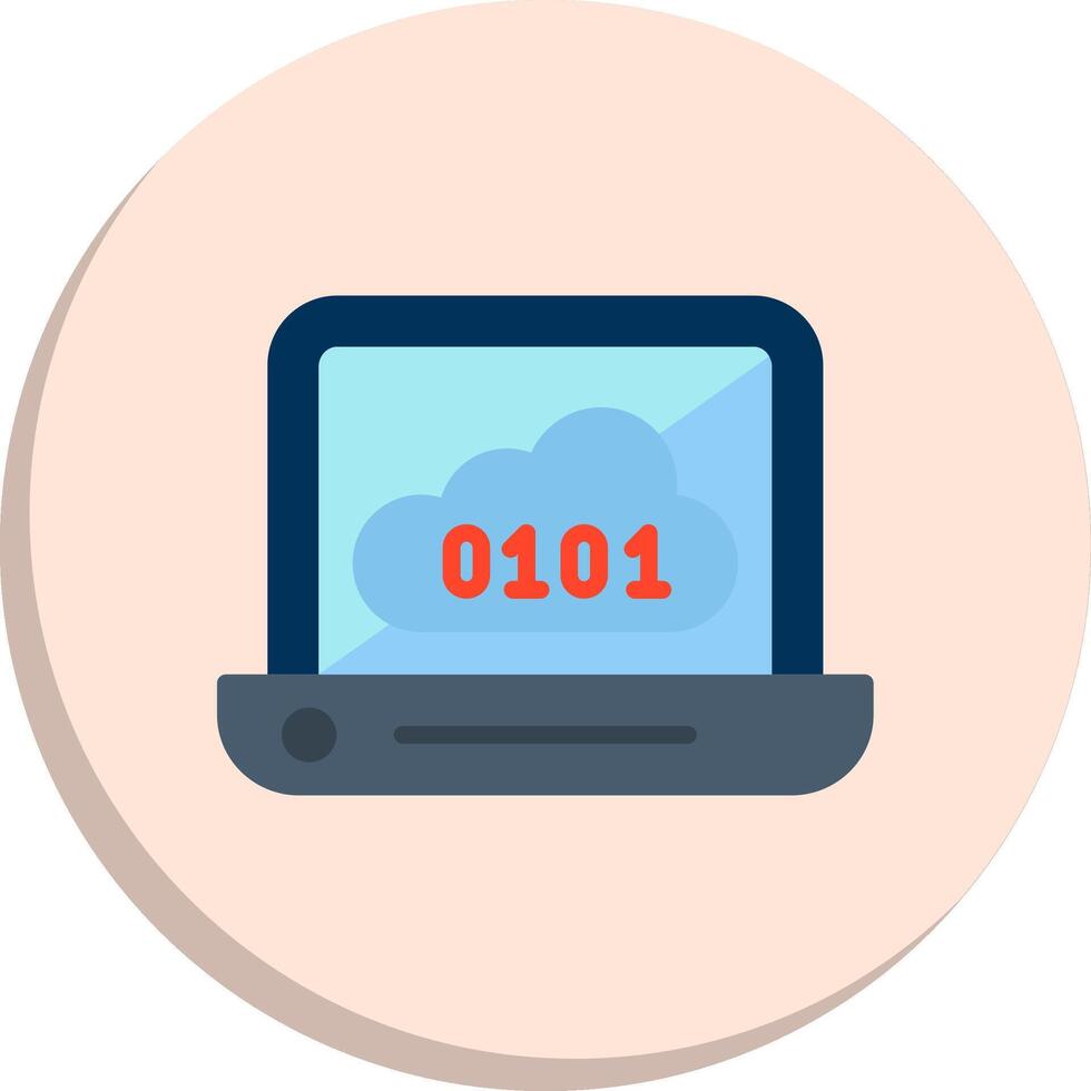 Binary Code Interactive Symbol Set vector