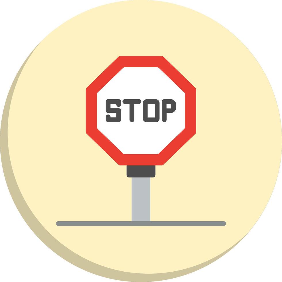 Stop Signal Sharp Line Mark Pack vector