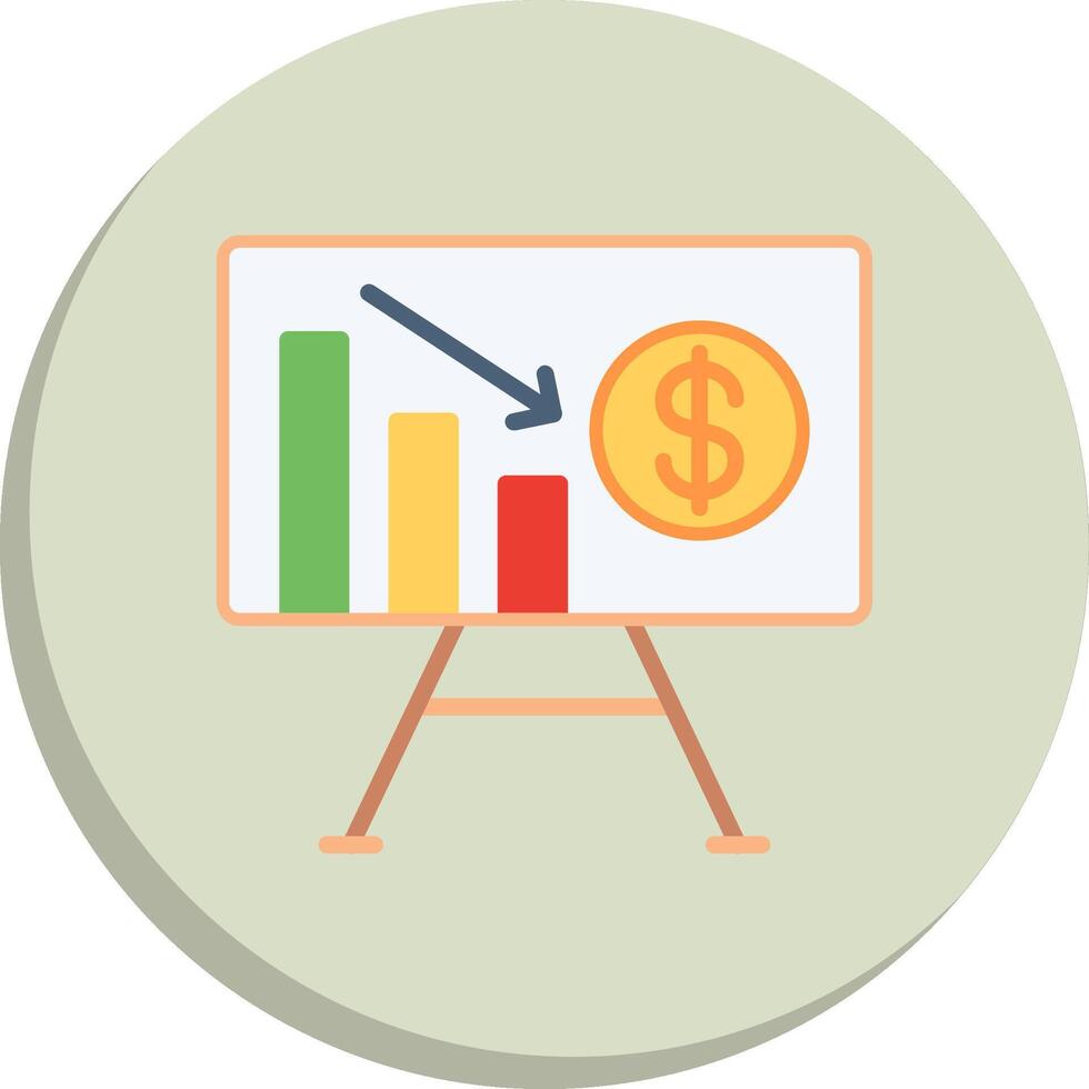 Presentation Color Enhanced Graphic Custom Line Element Icons vector