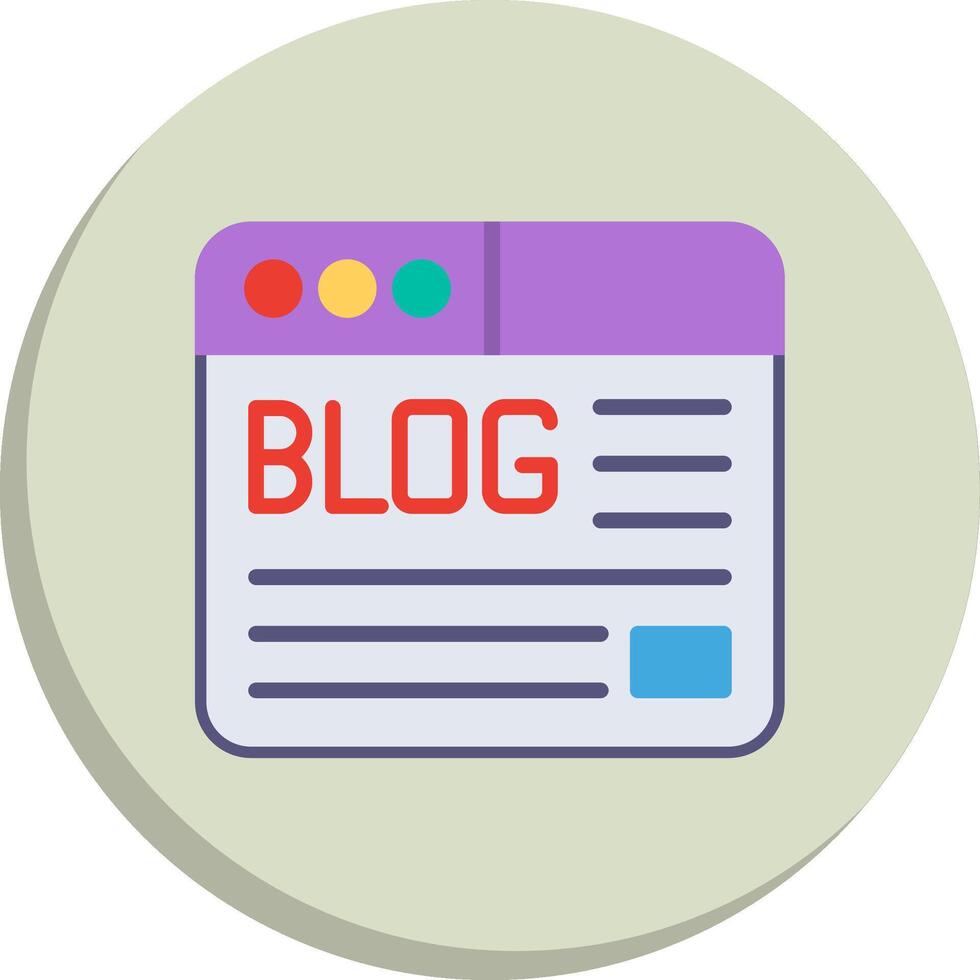 Blog Sharp Edge Visual Design vector