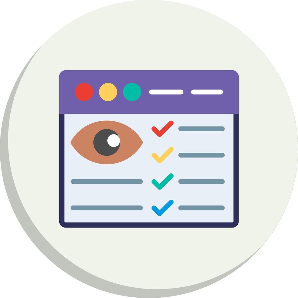 Monitoring Minimal UI Graphic Set vector