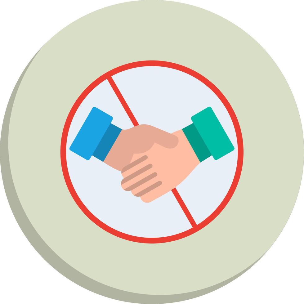 No handshake Smooth App Visual Elements vector