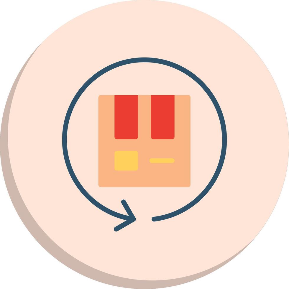 Return Box Creative Sketch Element Set vector