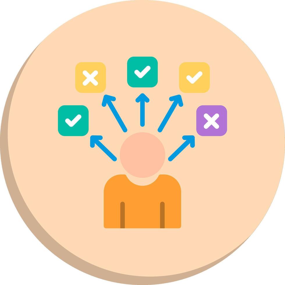 Choices Creative Sketch Element Set vector