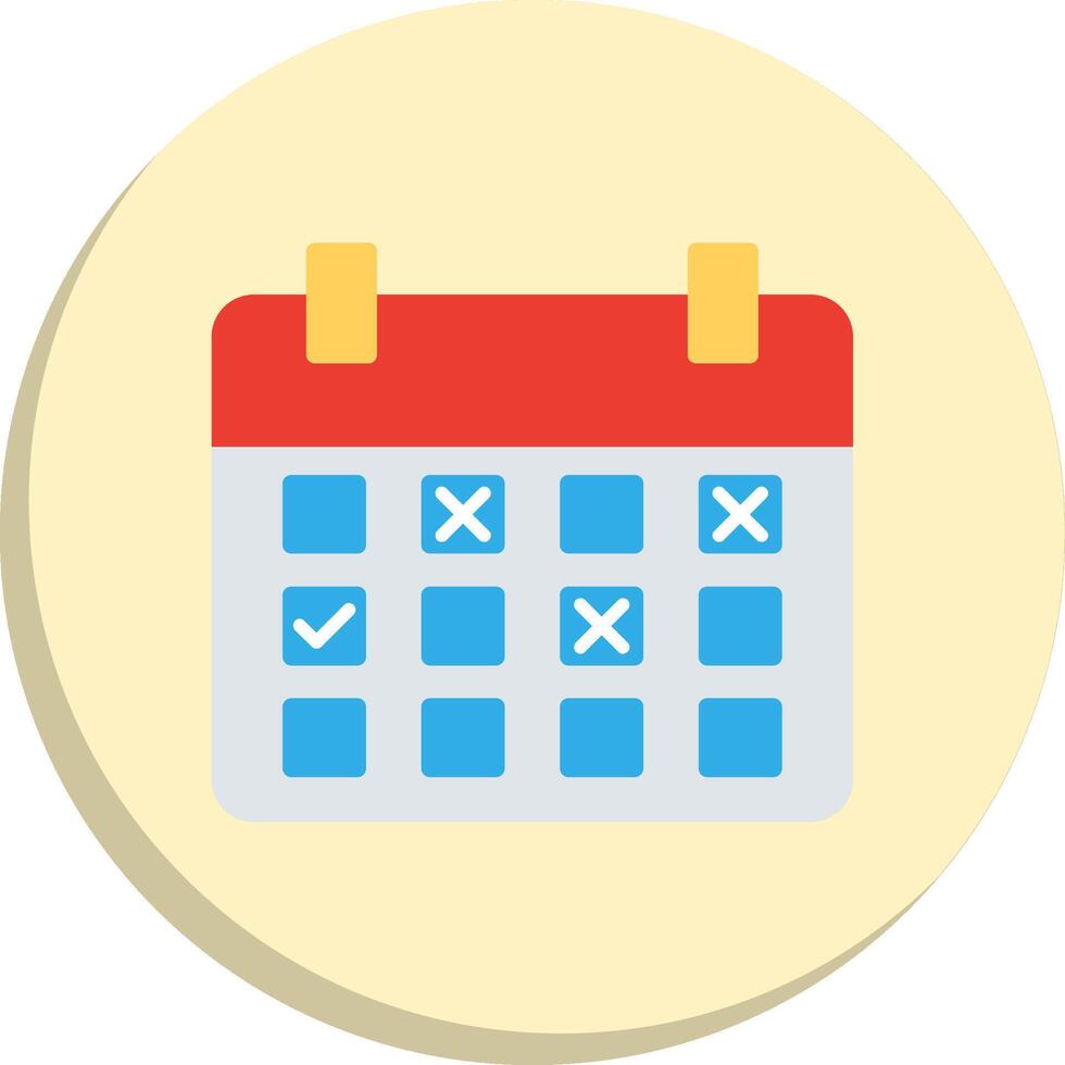 Calendar Event Pastel Sketch Mark Outlined Frame Object Icons vector