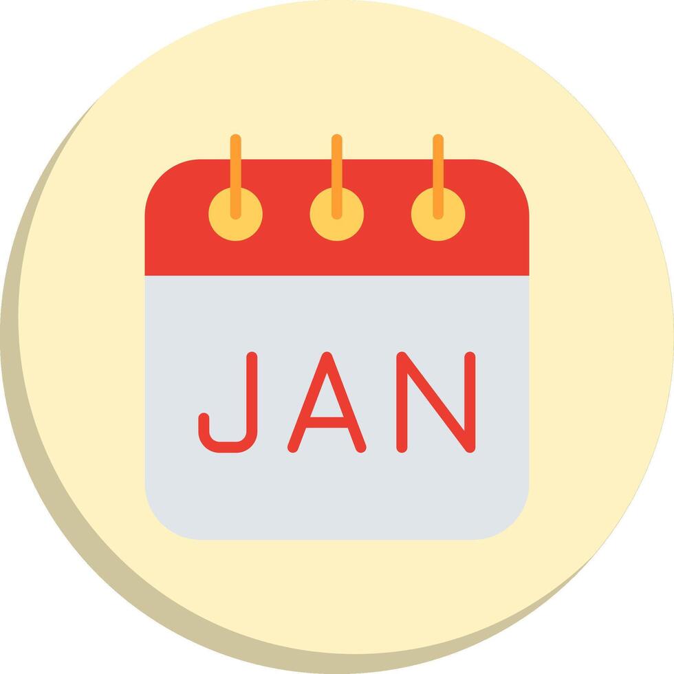 January Clean UI Concept App-Based UI Graphic Kit vector