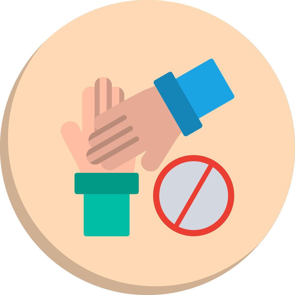 Do not touch Gradient Style Element Pack vector