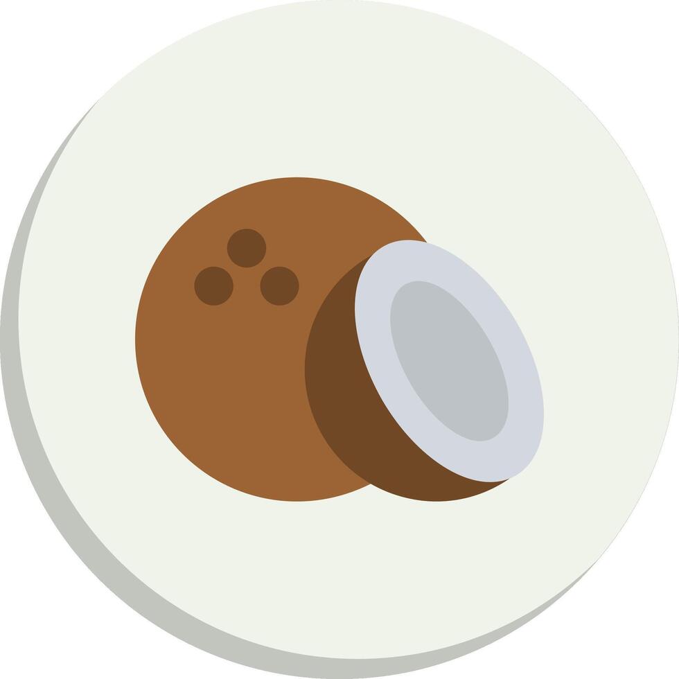 Coconut Minimal Art Object Gradient Style Element Pack vector