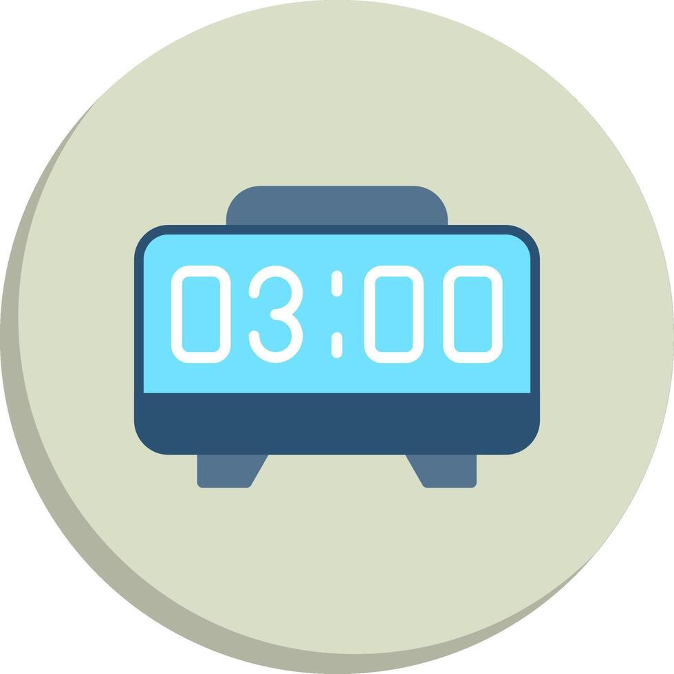 Digital Alarm Clock Pixel Style Badge Series vector