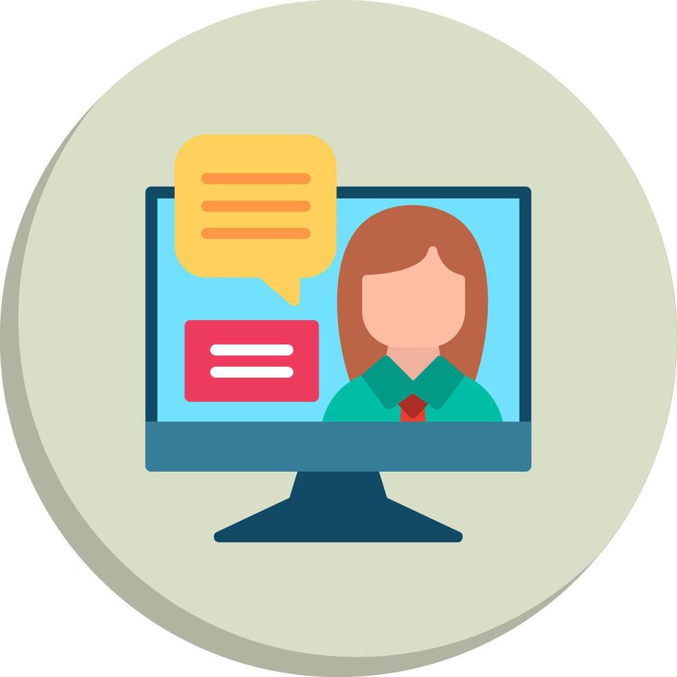 OnLine Two Colour learning Vivid App Element Set vector