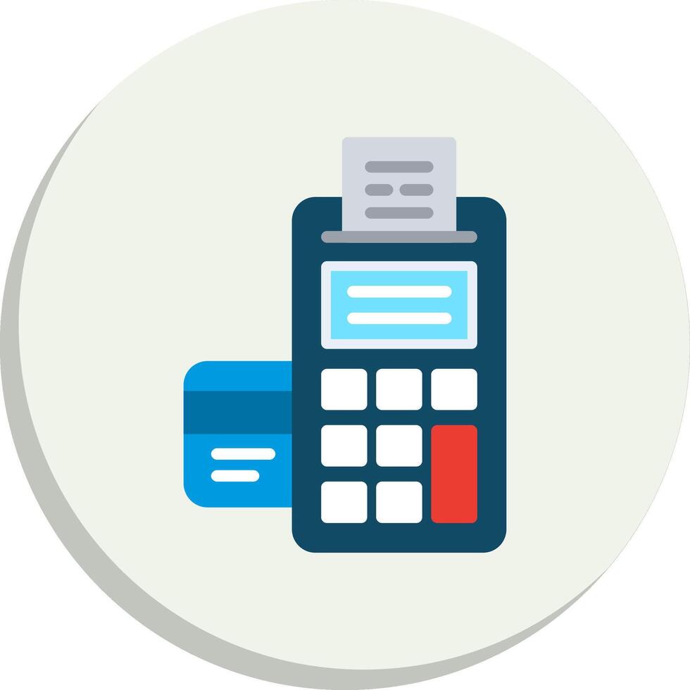 Credit Card Machine Pastel Sketch Mark Gradient Color Form Pack vector