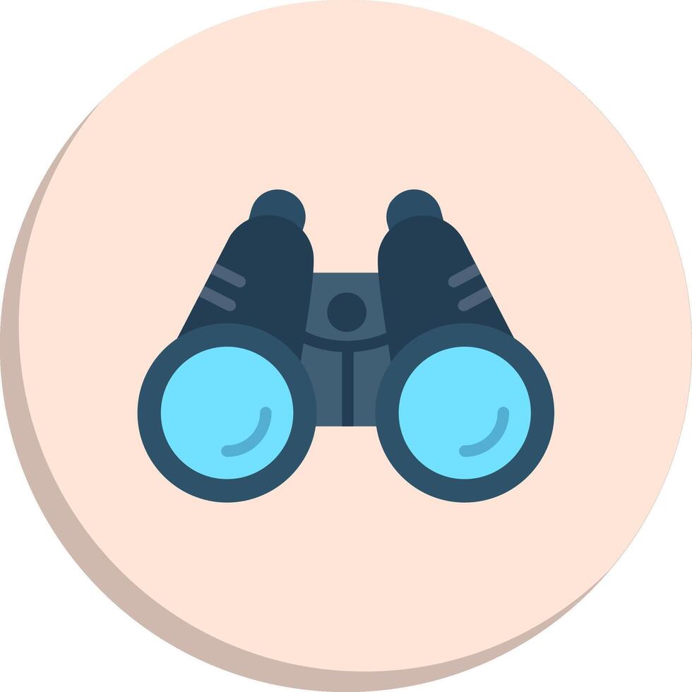 Binoculars UI Badge Set vector