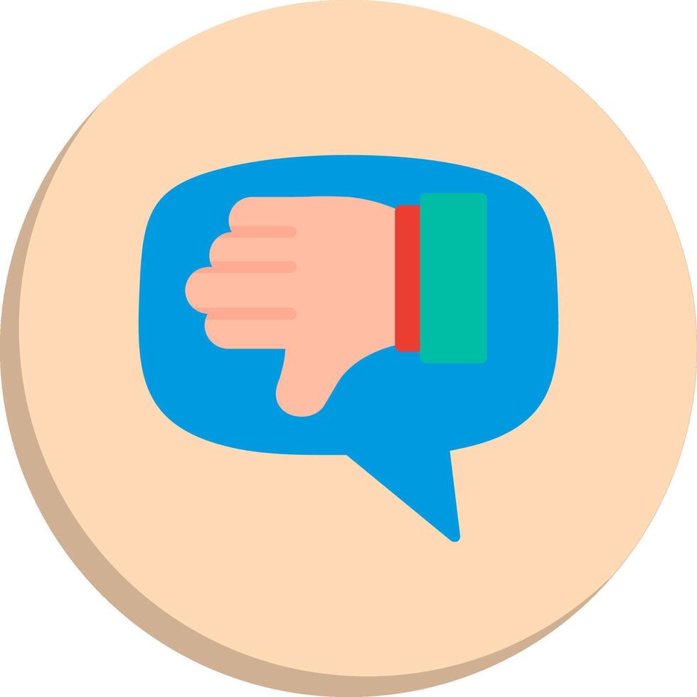 Dislike UX Focused Shape Minimal Graphic Visual Set vector