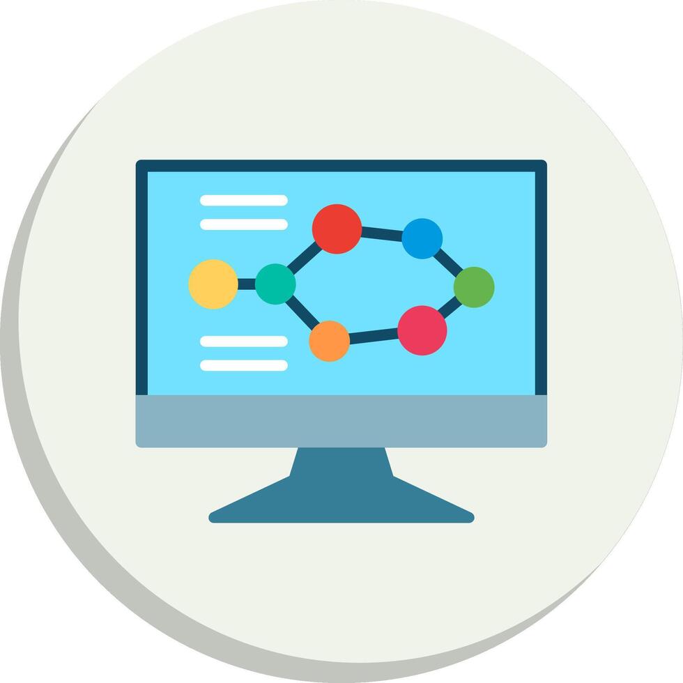 Bioinformatics Solid Fill Symbol Set vector