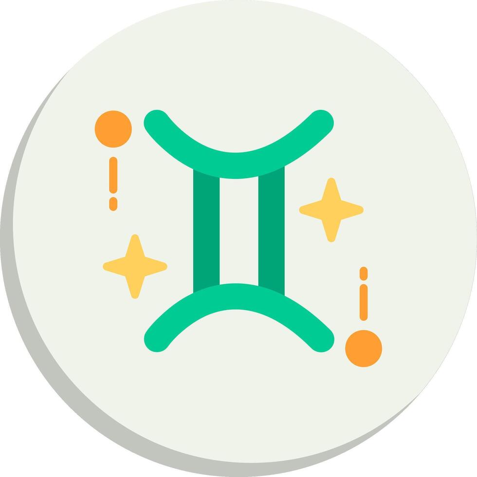 Gemini Simplified Line Mark Geometric App Mark Series vector